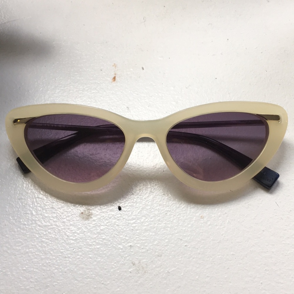 Derek Lam cater sunglasses ivory